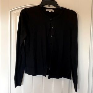 Black cotton cardigan